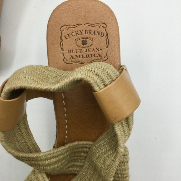 Lucky Brand Elastic Strap Wedges Size 7 - Picture 7 of 7